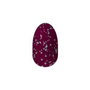 Color Street Wine Down Burgundy Silver Glitter Sparkle Nail Polish Strips